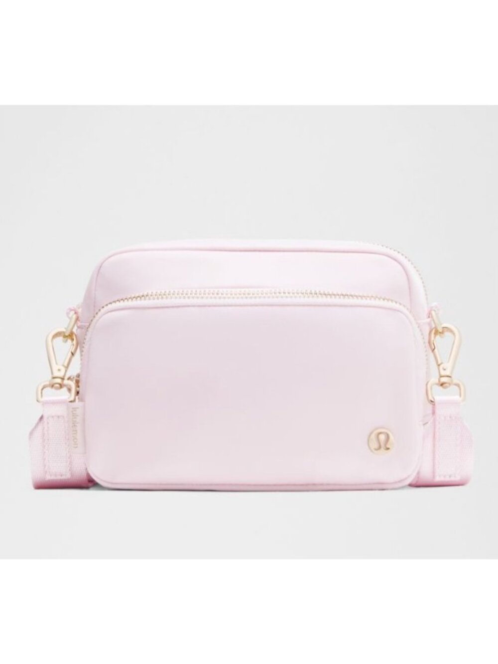 LULULEMON  EVERYWHERE CROSSBODY BAG METAL HARDWARE 2L BLISSFUL PINK / GOLD